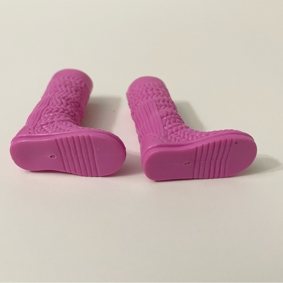 Vintage Mattel Barbie Cable Knit Pattern Boots - Picture 6 of 9